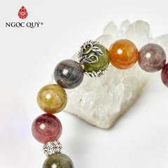Vòng tay đá Tourmaline tự nhiên phối charm - Mẫu VC0448 - Ngọc Quý