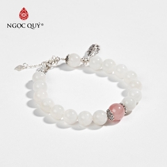 Vòng tay đá Xà cừ tự nhiên phối charm - Mẫu VC0456 - Ngọc Quý