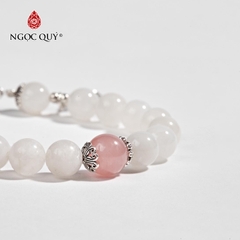 Vòng tay đá Xà cừ tự nhiên phối charm - Mẫu VC0456 - Ngọc Quý