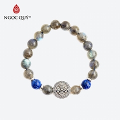 Vòng tay đá Xà cừ tự nhiên phối charm - Mẫu VC0461 - Ngọc Quý