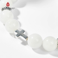 Vòng tay đá Xà cừ tự nhiên phối charm - Mẫu VC0462 - Ngọc Quý