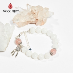 Vòng tay đá Xà cừ tự nhiên phối charm - Mẫu VC0463 - - Ngọc Quý