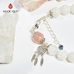 Vòng tay đá Xà cừ tự nhiên phối charm - Mẫu VC0463 - - Ngọc Quý