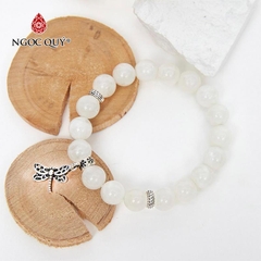 Vòng tay đá Xà cừ tự nhiên phối charm - Mẫu VC0465 - Ngọc Quý