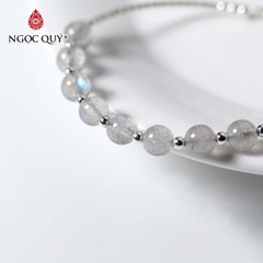 Vòng tay đá Xà cừ tự nhiên phối charm - Mẫu VC0467 - Ngọc Quý