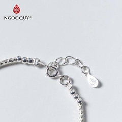 Vòng tay đá Xà cừ tự nhiên phối charm - Mẫu VC0467 - Ngọc Quý