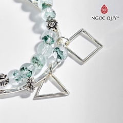Vòng tay đá Thạch anh tự nhiên phối charm - Mẫu VC0472 - Ngọc Quý