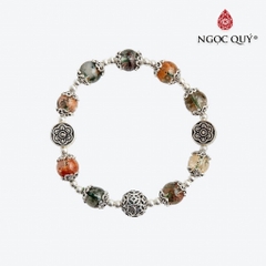 Vòng tay đá Thạch anh tự nhiên phối charm - Mẫu VC0477 - Ngọc Quý