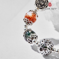 Vòng tay đá Thạch anh tự nhiên phối charm - Mẫu VC0477 - Ngọc Quý