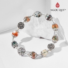 Vòng tay đá Thạch anh tự nhiên phối charm - Mẫu VC0477 - Ngọc Quý