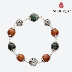 Vòng tay đá Thạch anh tự nhiên phối charm - Mẫu VC0477 - Ngọc Quý