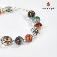 Vòng tay đá Thạch anh tự nhiên phối charm - Mẫu VC0478 - Ngọc Quý