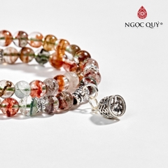 Vòng tay đá Thạch anh tự nhiên phối charm - Mẫu VC0479 - Ngọc Quý