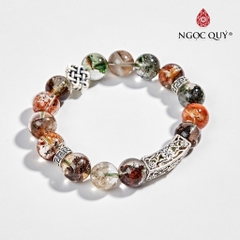 Vòng tay đá Thạch anh tự nhiên phối charm - Mẫu VC0483 - Ngọc Quý