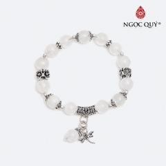 Vòng tay đá Thạch anh tự nhiên phối charm - Mẫu VC0485 - Ngọc Quý