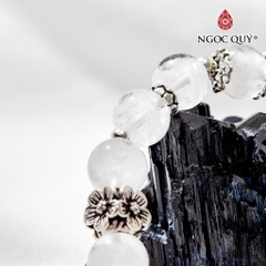 Vòng tay đá Thạch anh tự nhiên phối charm - Mẫu VC0485 - Ngọc Quý