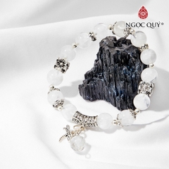 Vòng tay đá Thạch anh tự nhiên phối charm - Mẫu VC0485 - Ngọc Quý