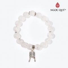 Vòng tay đá Thạch anh tự nhiên phối charm - Mẫu VC0486 - Ngọc Quý