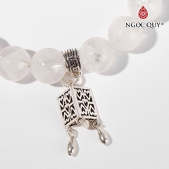 Vòng tay đá Thạch anh tự nhiên phối charm - Mẫu VC0486 - Ngọc Quý