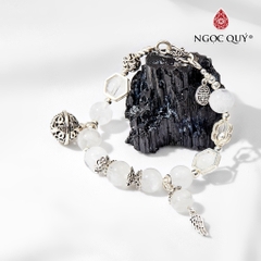 Vòng tay đá Thạch anh tự nhiên phối charm - Mẫu VC0487 - Ngọc Quý