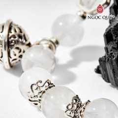 Vòng tay đá Thạch anh tự nhiên phối charm - Mẫu VC0487 - Ngọc Quý