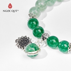 Vòng tay đá Thạch anh tự nhiên phối charm - Mẫu VC0491 - Ngọc Quý