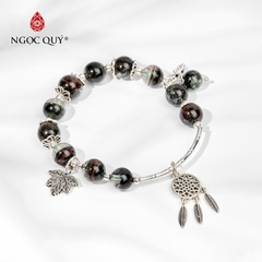 Vòng tay đá Thạch anh tự nhiên phối charm - Mẫu VC0492 - Ngọc Quý