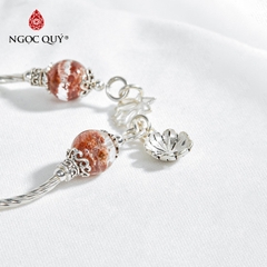 Vòng tay đá Thạch anh tự nhiên phối charm - Mẫu VC0493 - Ngọc Quý