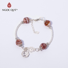 Vòng tay đá Thạch anh tự nhiên phối charm - Mẫu VC0493 - Ngọc Quý