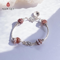 Vòng tay đá Thạch anh tự nhiên phối charm - Mẫu VC0493 - Ngọc Quý