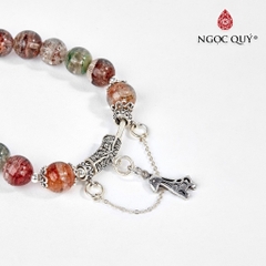 Vòng tay đá Thạch anh tự nhiên phối charm - Mẫu VC0496 - Ngọc Quý
