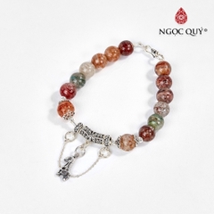 Vòng tay đá Thạch anh tự nhiên phối charm - Mẫu VC0496 - Ngọc Quý