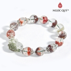 Vòng tay đá Thạch anh tự nhiên phối charm - Mẫu VC0497 - Ngọc Quý
