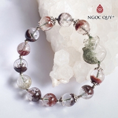 Vòng tay đá Thạch anh tự nhiên phối charm - Mẫu VC0497 - Ngọc Quý