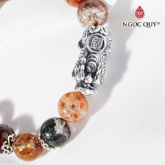 Vòng tay đá Thạch anh tự nhiên phối charm - Mẫu VC0498 - Ngọc Quý