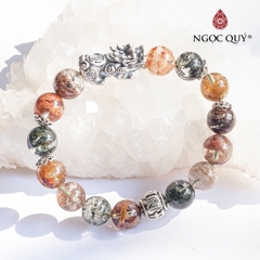 Vòng tay đá Thạch anh tự nhiên phối charm - Mẫu VC0498 - Ngọc Quý