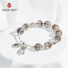Vòng tay đá Thạch anh tự nhiên phối charm - Mẫu VC0499 - Ngọc Quý