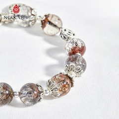 Vòng tay đá Thạch anh tự nhiên phối charm - Mẫu VC0499 - Ngọc Quý