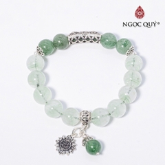 Vòng tay đá Thạch anh tự nhiên phối charm - Mẫu VC0501 - Ngọc Quý