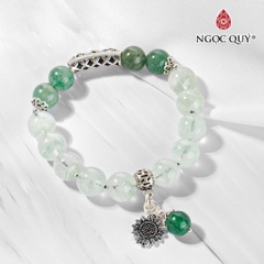 Vòng tay đá Thạch anh tự nhiên phối charm - Mẫu VC0501 - Ngọc Quý