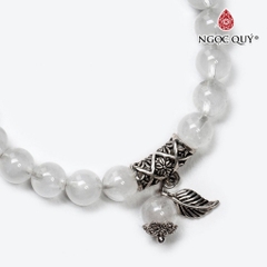 Vòng tay đá Thạch anh tự nhiên phối charm - Mẫu VC0502 - Ngọc Quý