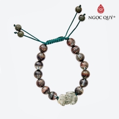 Vòng tay đá Thạch anh tự nhiên phối charm - Mẫu VC0506 - Ngọc Quý