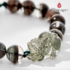 Vòng tay đá Thạch anh tự nhiên phối charm - Mẫu VC0506 - Ngọc Quý
