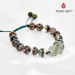 Vòng tay đá Thạch anh tự nhiên phối charm - Mẫu VC0506 - Ngọc Quý