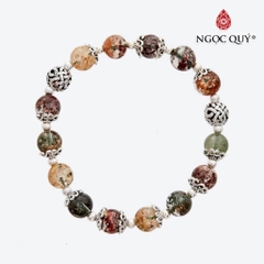 Vòng tay đá Thạch anh tự nhiên phối charm - Mẫu VC0510 - Ngọc Quý