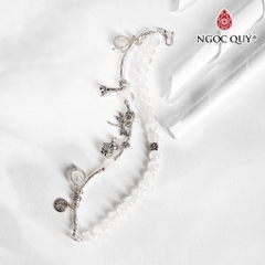 Vòng tay đá Thạch anh tự nhiên phối charm - Mẫu VC0511 - Ngọc Quý