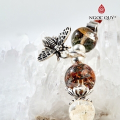 Vòng tay đá Thạch anh tự nhiên phối charm - Mẫu VC0513 - Ngọc Quý