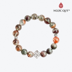Vòng tay đá Thạch anh tự nhiên phối charm - Mẫu VC0515 - Ngọc Quý