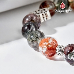Vòng tay đá Thạch anh tự nhiên phối charm - Mẫu VC0515 - Ngọc Quý