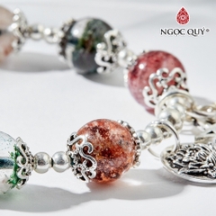 Vòng tay đá Thạch anh tự nhiên phối charm - Mẫu VC0516 - Ngọc Quý